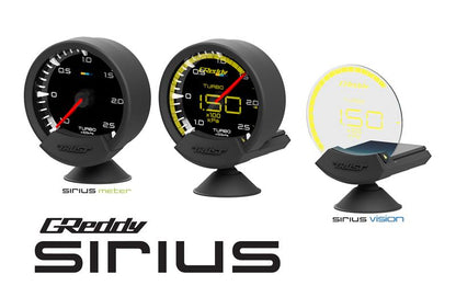 GReddy Sirius Meter - Oil Temp 20/140 (Deg.C) 74mm Analog Gauge (w/Oil Temp Sensor & Harness Set)