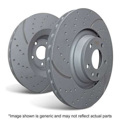 EBC 16-18 Honda Pilot Sport Slotted and Dimpled Front Rotors