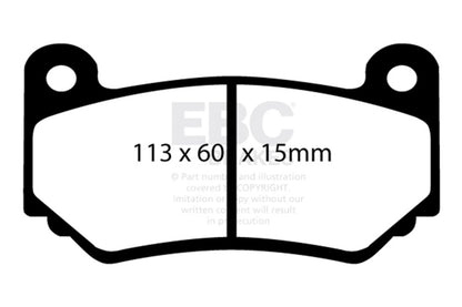 EBC Racing 2010+ Lotus Elise RP-1 Race Front Brake Pads