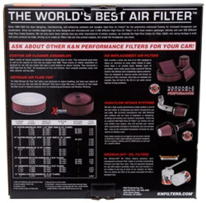 K&N Engineering K&N X-Stream Top Filter X-Stream 5.125in Flange 14x3.12in Height 0.875in Drop Base