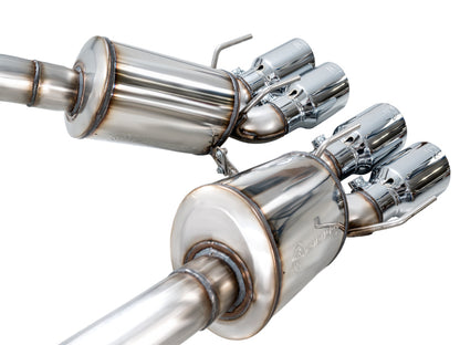 AWE Tuning C6 Chevrolet Corvette Z06/ZR1 Touring Edition Axle-Back Exhaust w/ Chrome Silver Tips