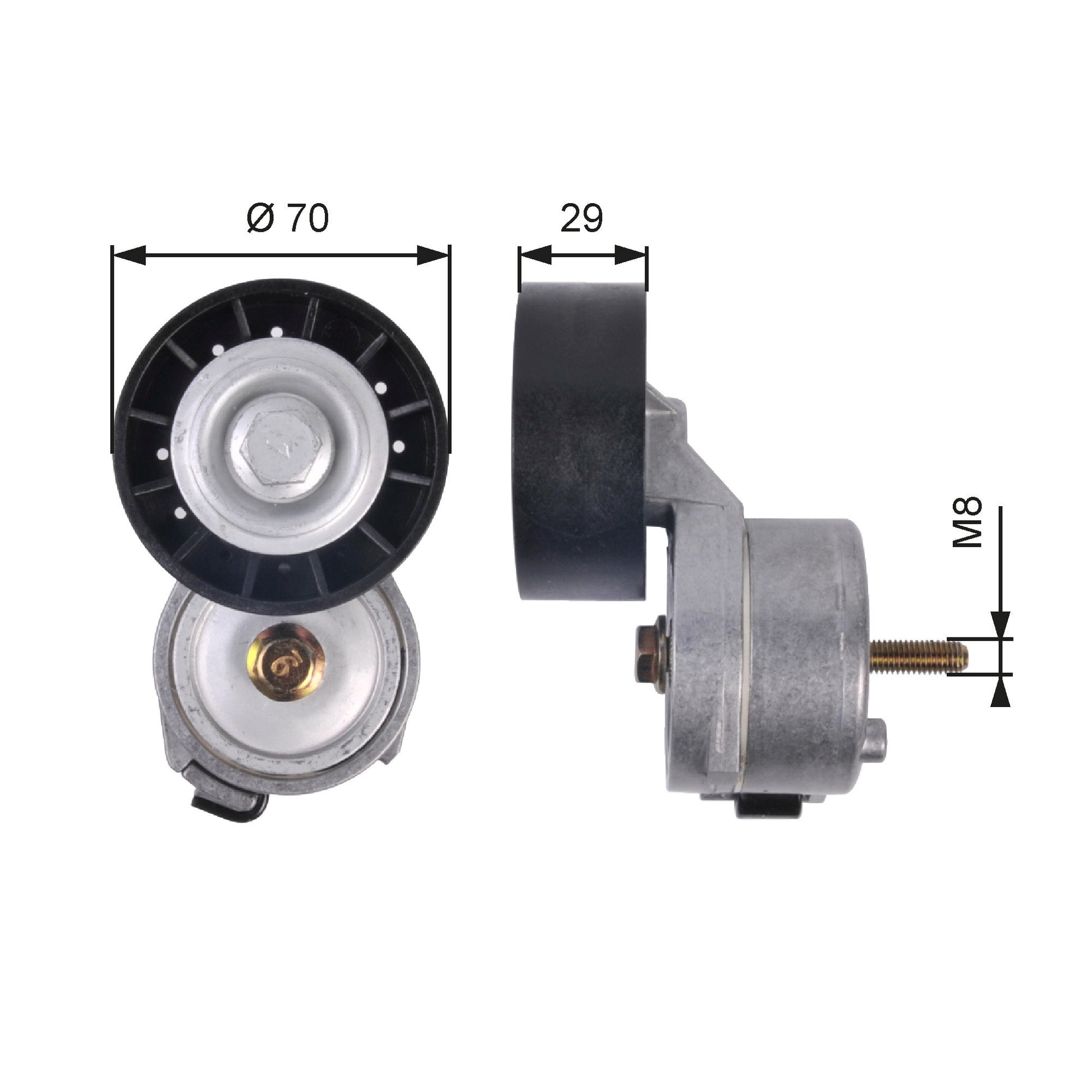 GATES GATT39139 V-Ribbed Belt Tensioner Lever