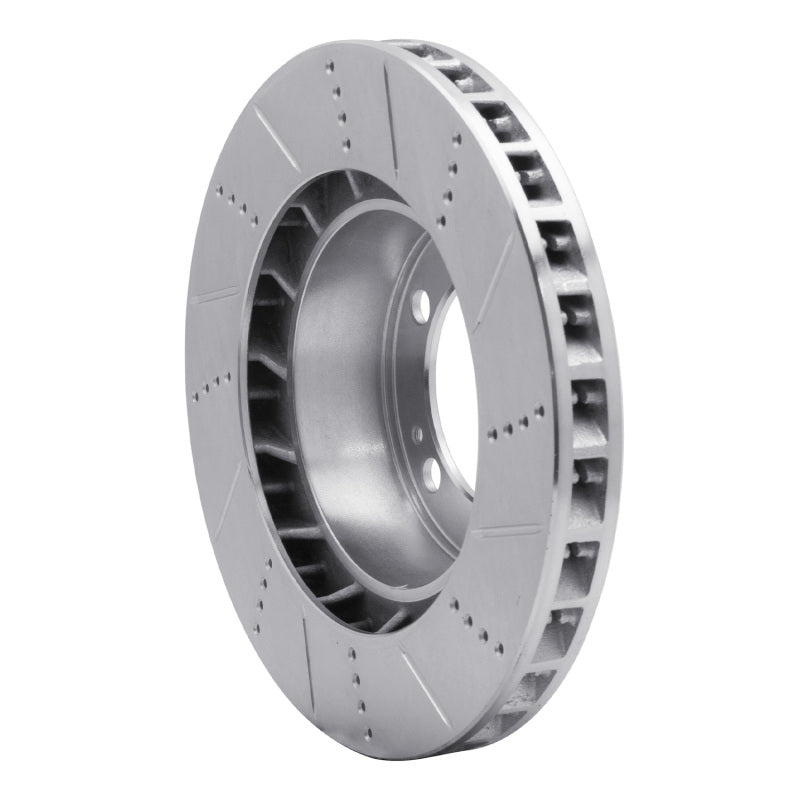 R1 Concepts R1 86-91 Porsche 944 Except Turbo Right Front Drilled & Slotted Silver Brake Rotor