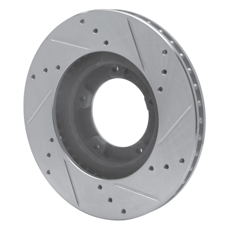 R1 Concepts R1 95-04 Toyota Tacoma Front Left Drilled & Slotted Silver Brake Rotor