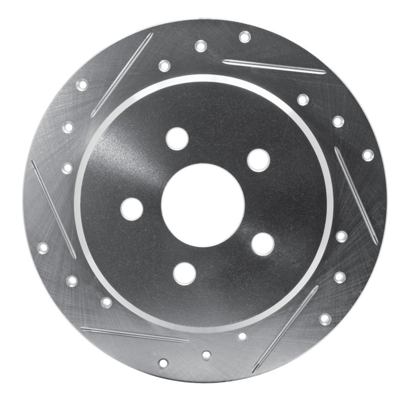 R1 Concepts R1 95-03 Chrysler PT Cruiser Rear Left Drilled & Slotted Silver Brake Rotor