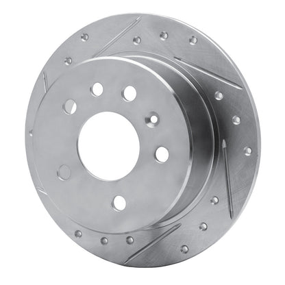 R1 Concepts R1 94-96 Saab 900 Rear Left Drilled & Slotted Silver Brake Rotor
