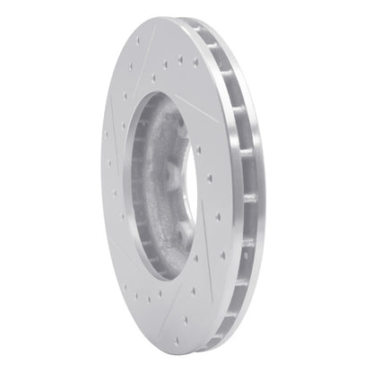 R1 Concepts R1 87-88 Toyota Pickup Front Right Drilled & Slotted Silver Brake Rotor