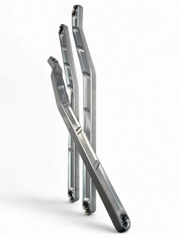 Elektric Off Road Elektric Offroad 2017+ Can-Am X3 Maverick High Clearance Radius Rods In Clear Finish For 72In