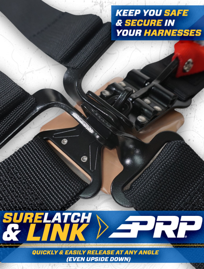 PRP Seats PRP 4.2 Harness with Latch / Link Lap Belt- Red
