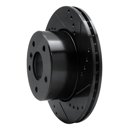 R1 Concepts R1 99-04 Land Rover Discovery Front Right Drilled & Slotted Black Brake Rotor
