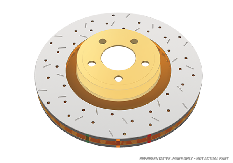 DBA 99-00 BMW 328 / 01-05 325 / 00-01 323 (E46) Rear Drilled & Slotted 4000 Series Rotor