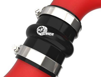 aFe 2024+ Toyota Tacoma BladeRunner 2.5in & 3in Aluminum Hot & Cold Charge Pipe Kit - Red