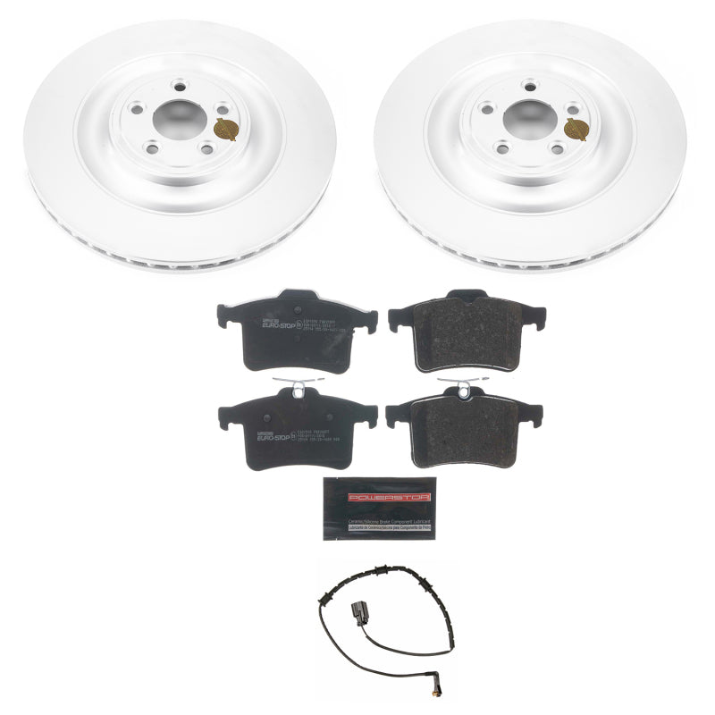 PowerStop Power Stop 10-15 Jaguar XF Rear Euro-Stop Brake Kit