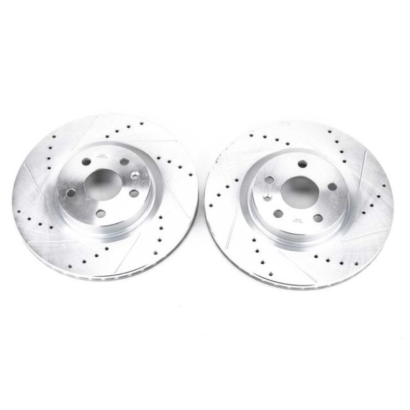 PowerStop Power Stop 08-14 Cadillac CTS Front Evolution Drilled & Slotted Rotors - Pair