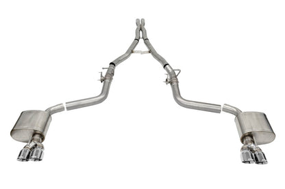 CORSA Performance Corsa 15-23 Challenger SRT/Hellcat/Demon/Redeye 2.75in Valved CB DR Exit w/ Twin 3.5in Pol Pro Tips