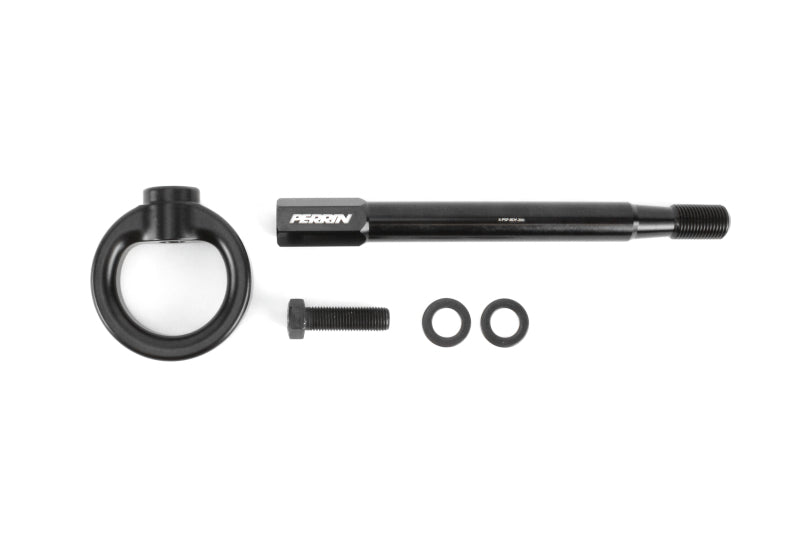 Perrin Performance PERRIN 08-14 Subaru WRX & STI / 08-11 Impreza / 05-09 Legacy Tow Hook Kit (Front) - Flat Black