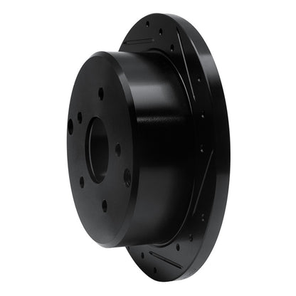 R1 Concepts R1 04-04 Pontiac GTO Rear Right Drilled & Slotted Black Brake Rotor