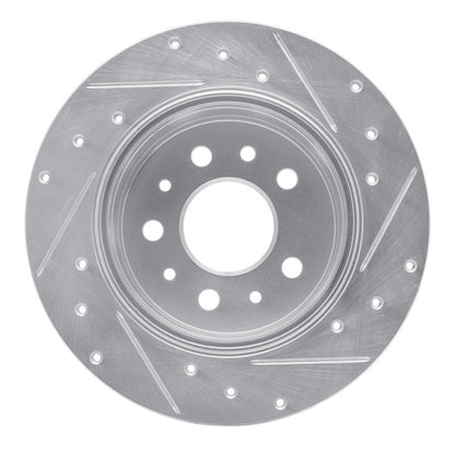 R1 Concepts R1 61-91 Mercedes-Benz 230 Rear Left Drilled & Slotted Silver Brake Rotor