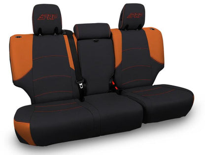 PRP Seats PRP 11-24 Toyota 4Runner Rear Bench Cover - 5-seat model - Black/Orange