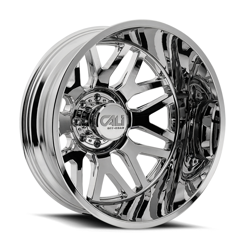 Cali Off-Road 9115D Invader Dually 24x8.25 / 8x200 BP / -232mm Offset / 142mm Hub Chrome Wheel