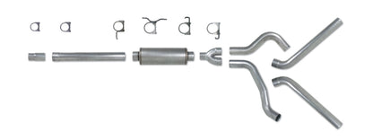 Diamond Eye Performance Diamond Eye KIT 4in Catback DUAL AL: 94-97 FORD 7.3L F250/F350 PWRSTROKE