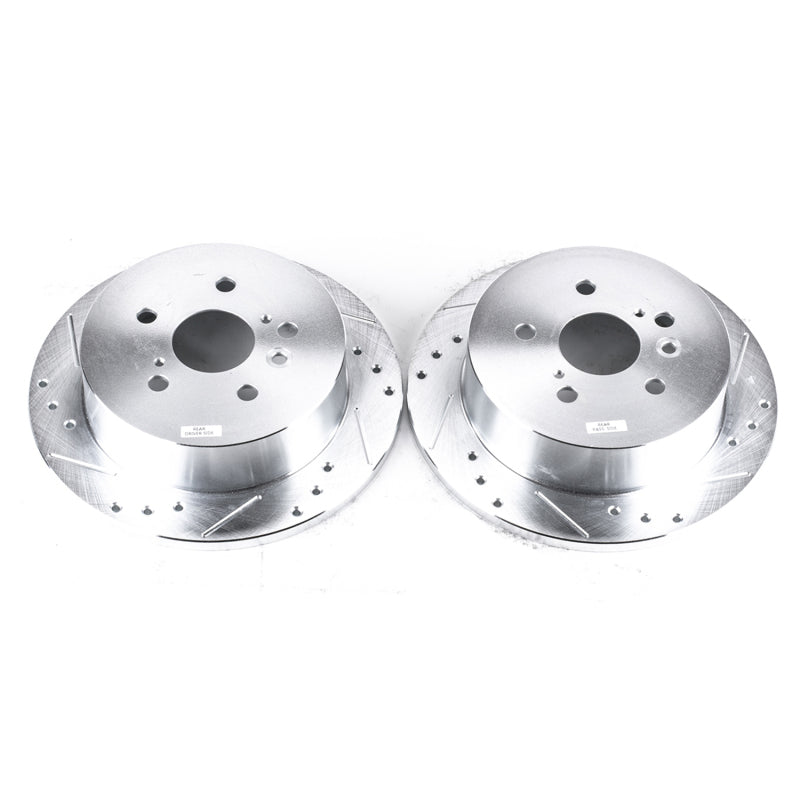 PowerStop Power Stop 04-10 Toyota Sienna Rear Evolution Drilled & Slotted Rotors - Pair