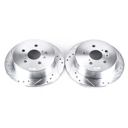 PowerStop Power Stop 04-10 Toyota Sienna Rear Evolution Drilled & Slotted Rotors - Pair