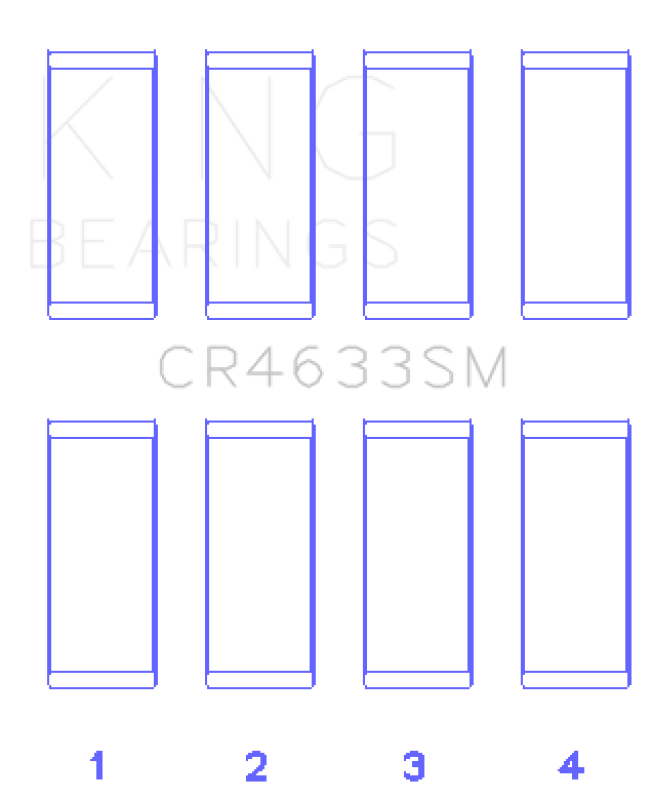 King Engine Bearings 07-12 Mini Cooper N14B16C (Size +.8mm Undersize) Connecting Rod Bearing Set