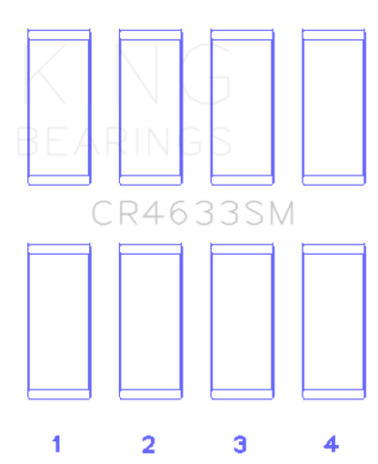 King Engine Bearings 07-12 Mini Cooper N14B16C (Size +.8mm Undersize) Connecting Rod Bearing Set