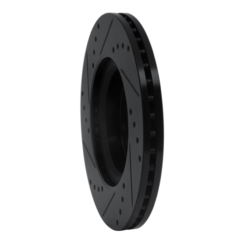 R1 Concepts R1 13-25 Nissan Altima Front Right Drilled & Slotted Black Brake Rotor