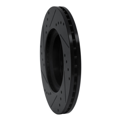 R1 Concepts R1 13-25 Nissan Altima Front Right Drilled & Slotted Black Brake Rotor