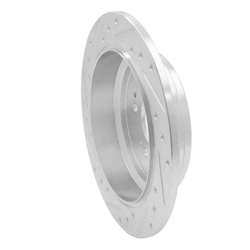 R1 Concepts R1 05-10 Honda Odyssey Rear Right Drilled & Slotted Silver Brake Rotor