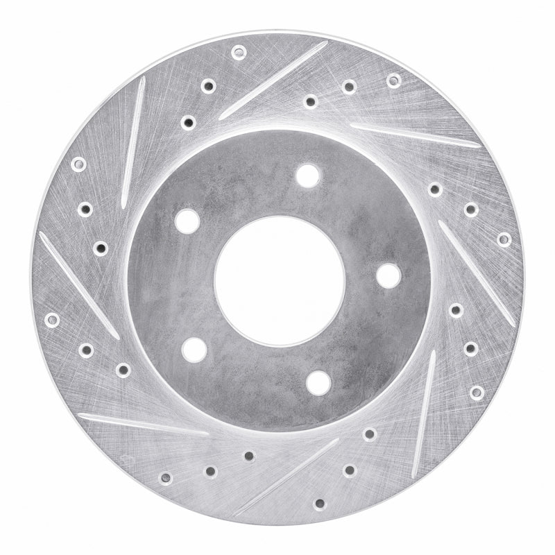 R1 Concepts R1 78-81 Pontiac Firebird Rear Left Drilled & Slotted Silver Brake Rotor
