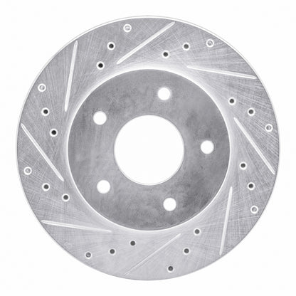 R1 Concepts R1 78-81 Pontiac Firebird Rear Left Drilled & Slotted Silver Brake Rotor