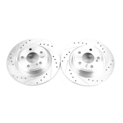 PowerStop Power Stop 17-18 Mercedes-Benz SLC300 Rear Evolution Drilled & Slotted Rotors - Pair