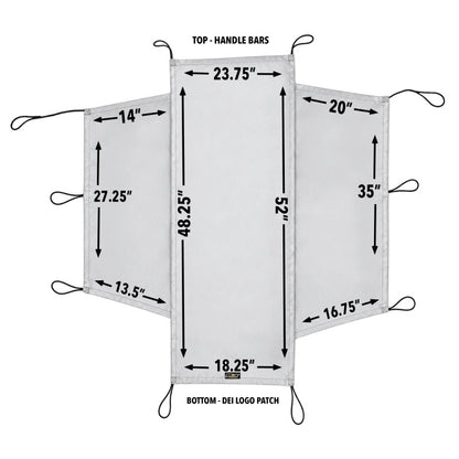 DEI Motorcycle Seat Shade w/Hooks/Straps/Storage Bag