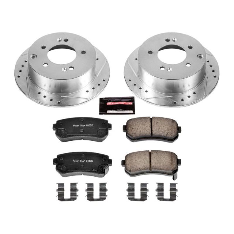 PowerStop Power Stop 10-13 Kia Forte Rear Z23 Evolution Sport Brake Kit