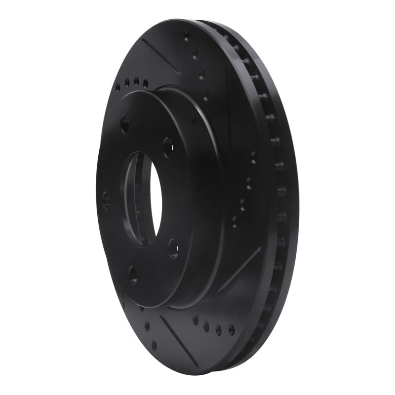 R1 Concepts R1 79-98 Buick Riviera Rear/Front Right Drilled & Slotted Black Brake Rotor