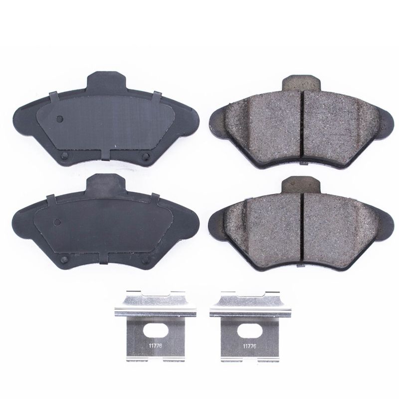 PowerStop Power Stop 94-98 Ford Mustang Front Z17 Evolution Ceramic Brake Pads w/Hardware