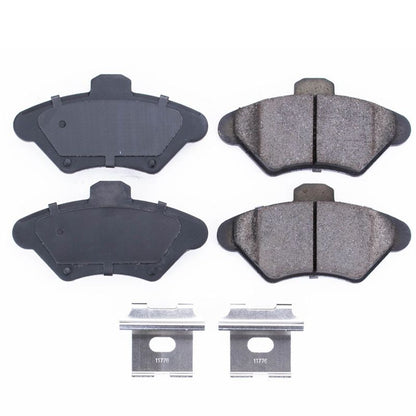 PowerStop Power Stop 94-98 Ford Mustang Front Z17 Evolution Ceramic Brake Pads w/Hardware