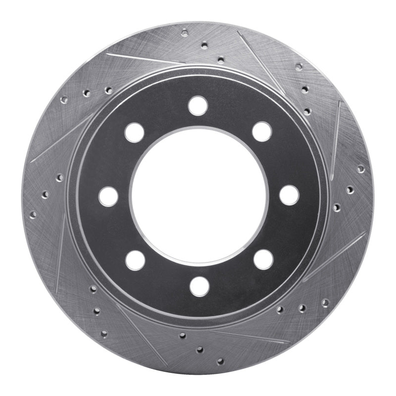 R1 Concepts R1 03-08 Dodge Ram 4000 (Mexico) Rear Right Drilled & Slotted Silver Brake Rotor