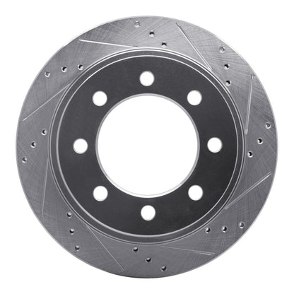 R1 Concepts R1 03-08 Dodge Ram 4000 (Mexico) Rear Right Drilled & Slotted Silver Brake Rotor