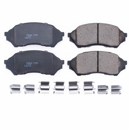 PowerStop Power Stop 99-01 Mazda Protege Front Z17 Evolution Ceramic Brake Pads w/Hardware