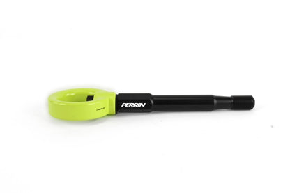 Perrin Performance PERRIN 08-14 Subaru WRX/STI (Hatchback) Tow Hook Kit (Rear) - Neon Yellow