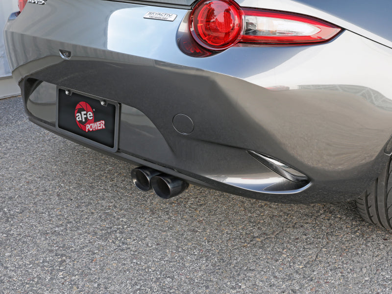 aFe Takeda 2-1/2in 304 SS Axle-Back Exhaust w/ Polished Tip 16-19 Mazda Miata L4 2.0L