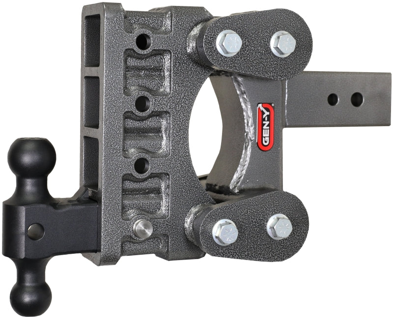 GEN-Y Hitch Gen-Y The Boss Torsion-Flex 3in Shank 6in Drop 3.5K TW 32K Hitch w/GH-0161 Dual-Ball
