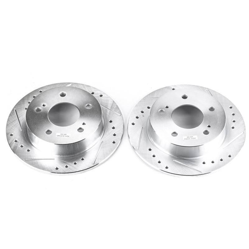 PowerStop Power Stop 94-98 Nissan 240SX Rear Evolution Drilled & Slotted Rotors - Pair