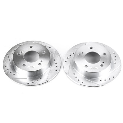 PowerStop Power Stop 94-98 Nissan 240SX Rear Evolution Drilled & Slotted Rotors - Pair