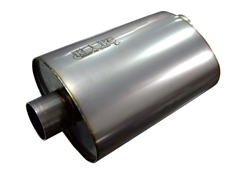 Kooks Headers Kooks 2.5in. Oval Center/Offset Muffler 12in. Long Body Stainless Steel