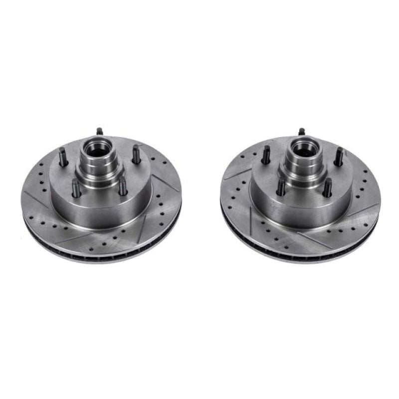 PowerStop Power Stop 2003 Ford E-150 Front Evolution Drilled & Slotted Rotors - Pair